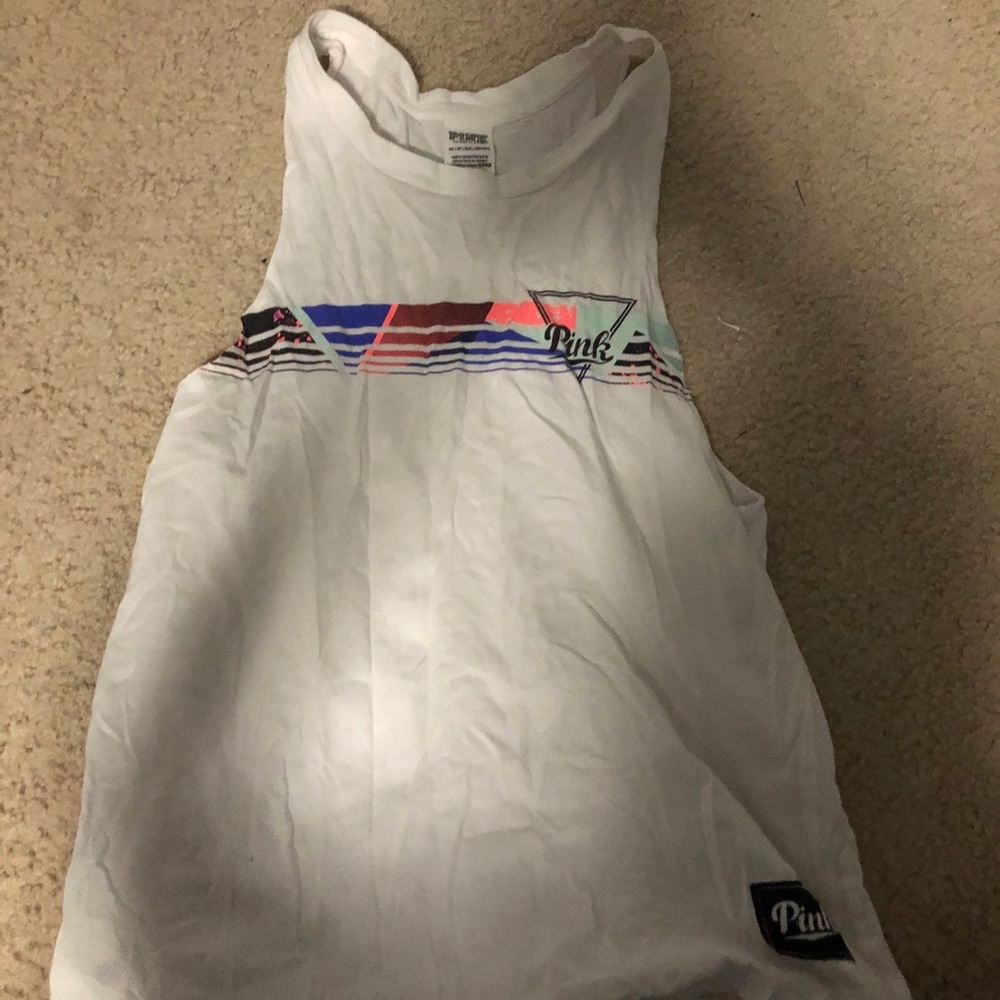 Pink Muscle Tank Top